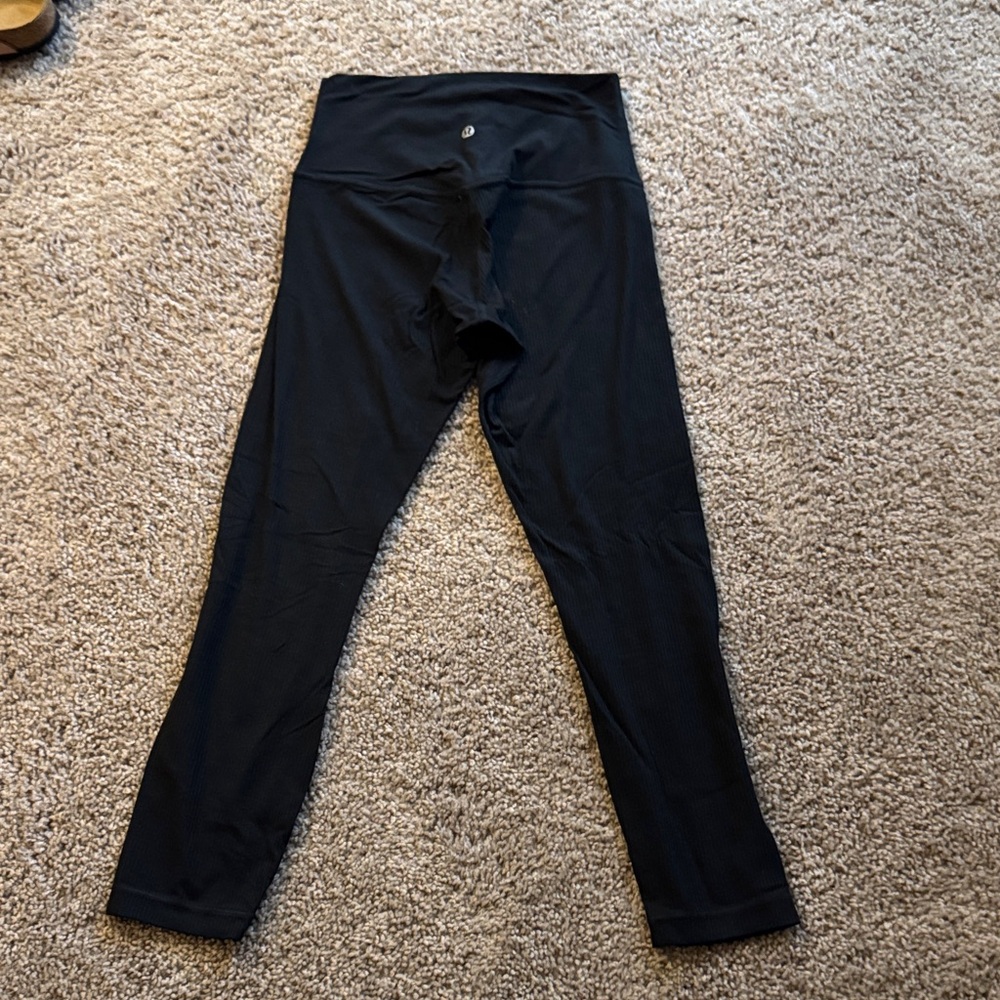 Lululemon Ribbed Align Black Leggings